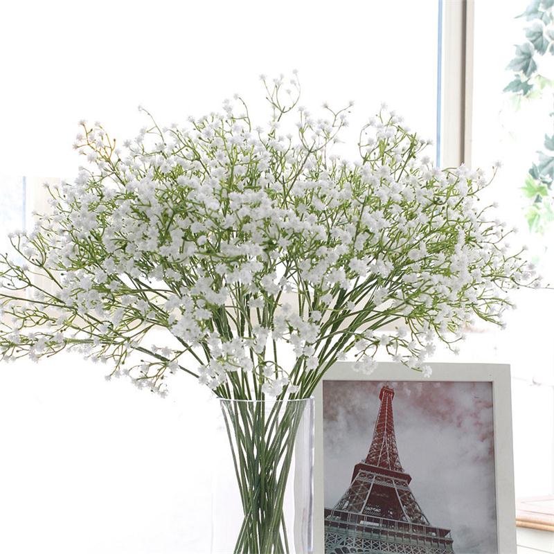 Artificial Fake Baby's Breath Gypsophila Silk Flowers Bouquet Wedding Home  Decor