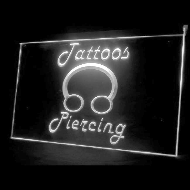 Details About 100017 Tattoos Piercing Ring Body Tumblr Shop Display Led Light Sign
