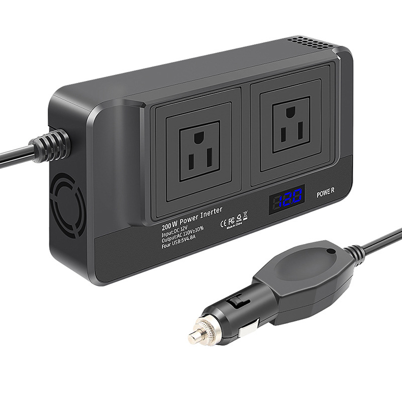200 W Wechselrichter DC 12 V auf 220 V AC Auto-Wechselrichter 4  USB-Anschlüsse Ladegerät Adapter Autostecker – zu niedrigen Preisen im  Onlineshop Joom