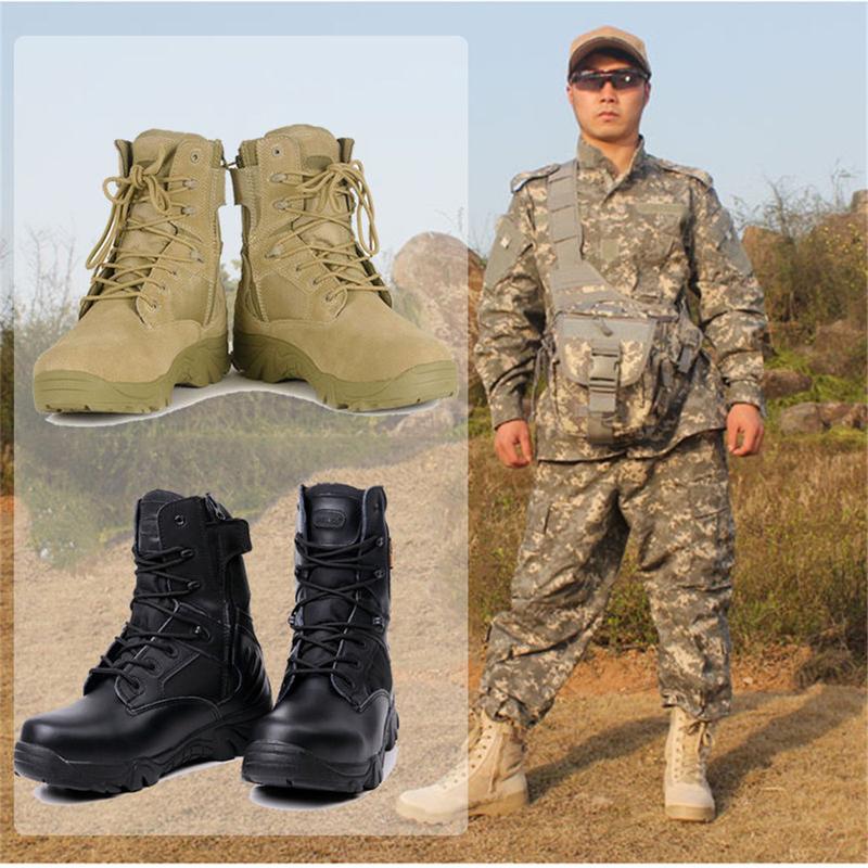 Men Military Duty Work Boots Forced 