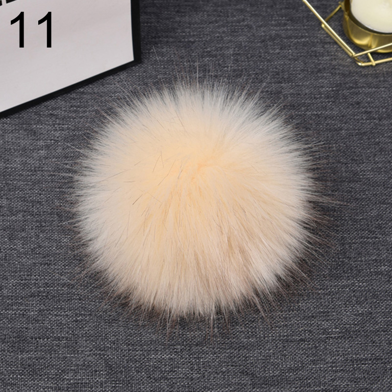 14 Pieces 10cm Faux Fur Pom Pom Ball Fluffy Pompom Ball Hat Faux