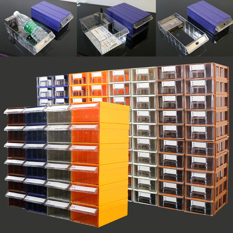 Plastic Component Storage Box Drawer Type Parts Organizer Toolbox Stackable