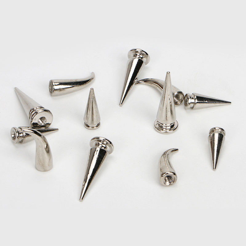 10X Decorative Spike Punk Cone Studs Rivets for DIY Leather Crafts