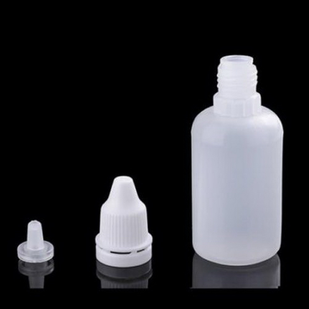 25/100pcs 10-30ml Empty Plastic Squeezable Dropper Bottles Eye Liquid ...