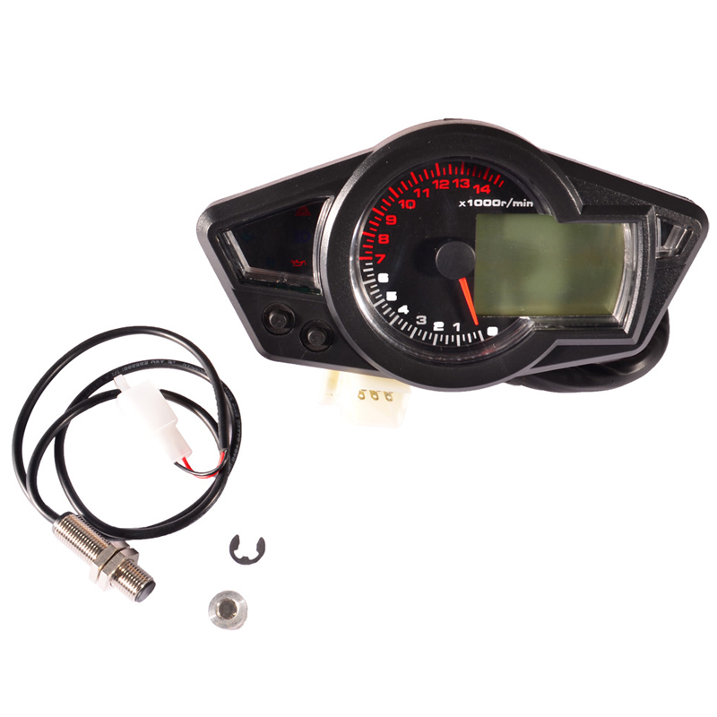 Universal Motorcycle Digital Gauge Speedometer tachometer