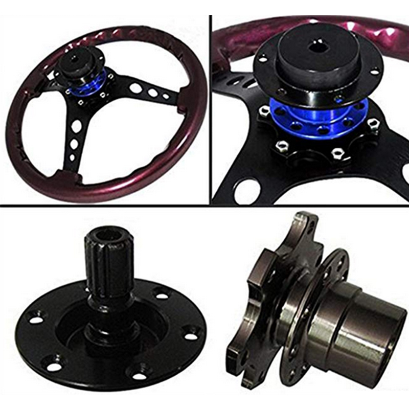 Universal Car Steering Wheel Quick Release Hub Racing Adapter Snap Off