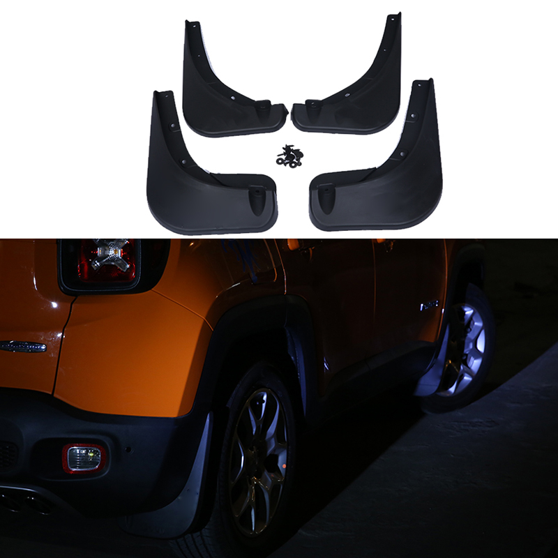 Fit For Jeep Renegade 2016-2018 Black Mud Flaps Splash Guard Wheel ...