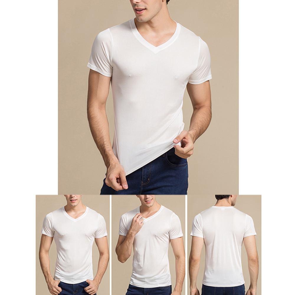 short sleeve silk undershirt