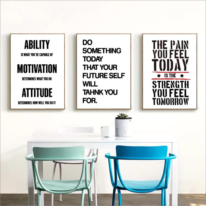 Posters Prints Workout Motivational Fitness Quote Poster Canvas Prints Gym Wall Art Decoration Netpackmdz Com Ar