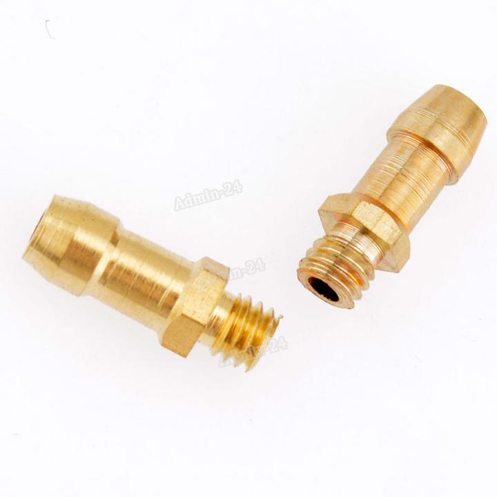 2pcs Brass Water Nipples M4 Thread 4mm Rc Model Boat Fuel Nozzles For ...