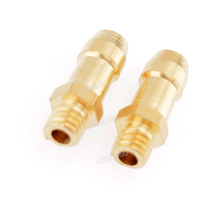 2pcs Brass Water Nipples M4 Thread 4mm Rc Model Boat Fuel Nozzles For ...