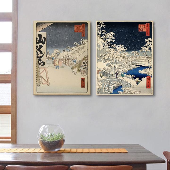 Japanese Style Traditional Landscape Poster Canvas Prints Wall Art Decoration Ebay